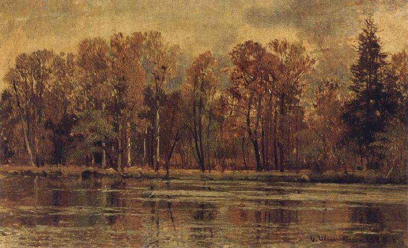 Ivan Shishkin Golden Autumn Norge oil painting art